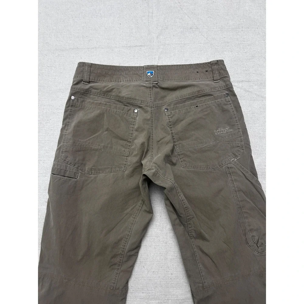 Kuhl Vintage Patina Dye Pants Men's 32x28 Brown Outdoor Hiking Casual Stretch